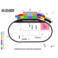 2023 Monster Jam Seating Diagram